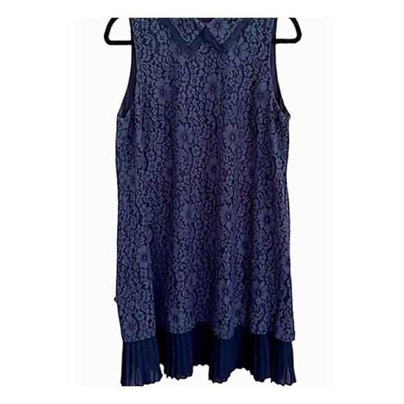 Nanette Lepore Navy & Black Dress EUC 14 - Picture 3 of 6